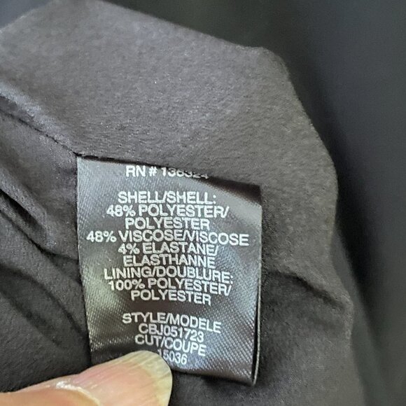 NWT Halston Heritage Sleeveless V-Neck Flounced Party Cocktail Dress Black 14 - Picture 8 of 10